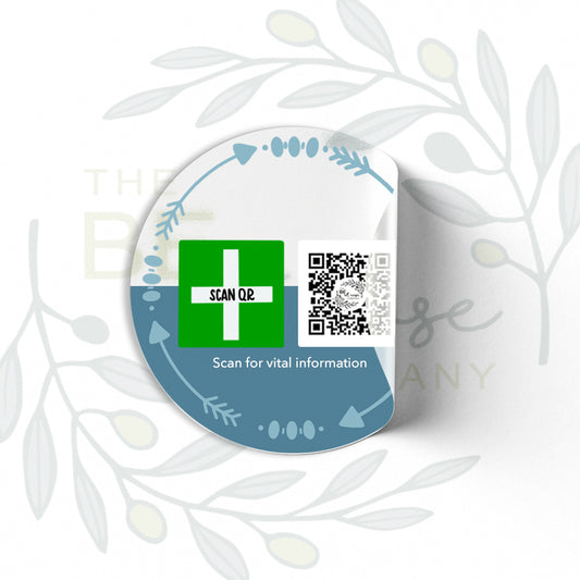 Clear Labelling Stickers 5cm (12pc) | Safety & Medical Alert ID