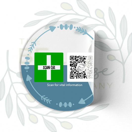 Clear Labelling Sticker 8cm | Safety & Medical Alert ID