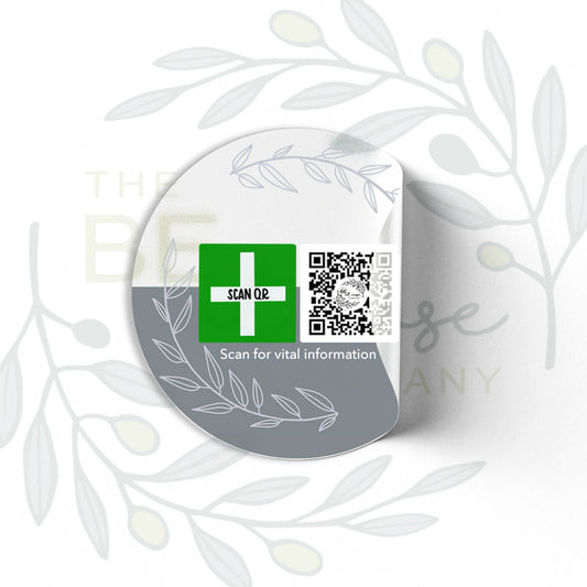 Clear Labelling Stickers 5cm (12pc) | Safety & Medical Alert ID