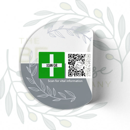 Clear Labelling Sticker 8cm | Safety & Medical Alert ID