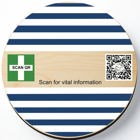 Safety & Medical Alert ID Timber Magnet