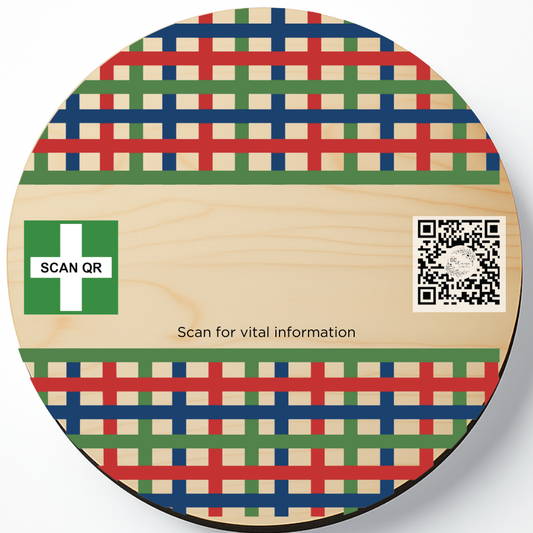 Safety & Medical Alert ID Timber Magnet