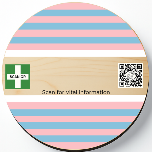 Safety & Medical Alert ID Timber Magnet