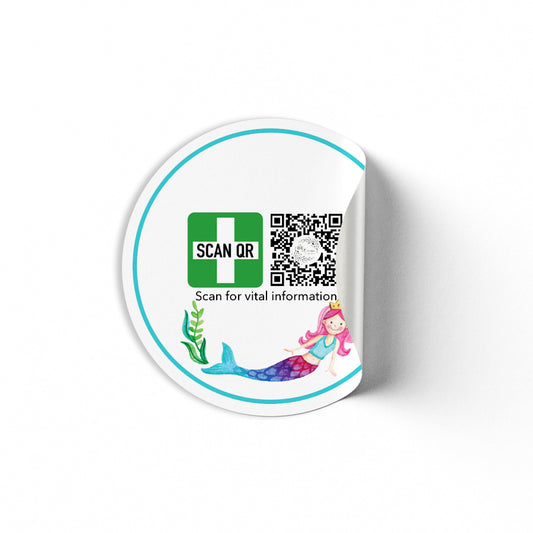 White Labelling Stickers 5cm (12pc) | Safety & Medical Alert ID