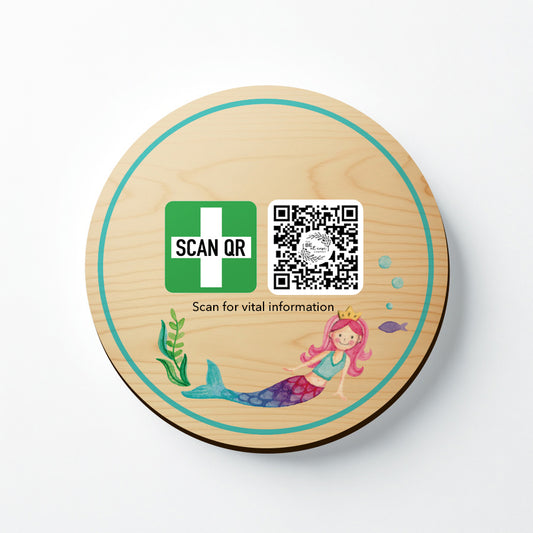 Safety & Medical Alert ID Timber Magnet