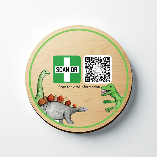 Safety & Medical Alert ID Timber Magnet