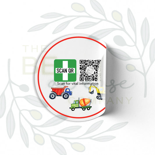 Clear Labelling Stickers 5cm (12pc) | Safety & Medical Alert ID