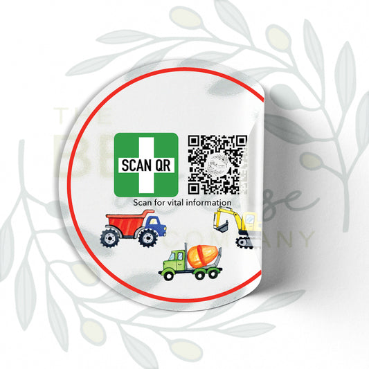 Clear Labelling Sticker 8cm | Safety & Medical Alert ID