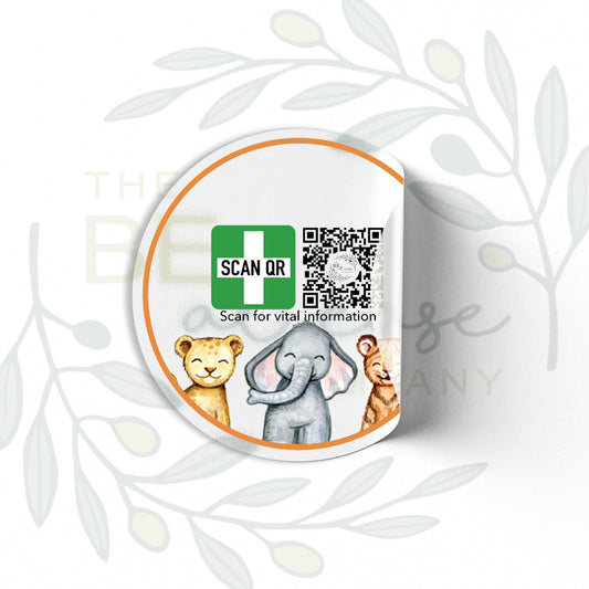 Clear Labelling Stickers 5cm (12pc) | Safety & Medical Alert ID