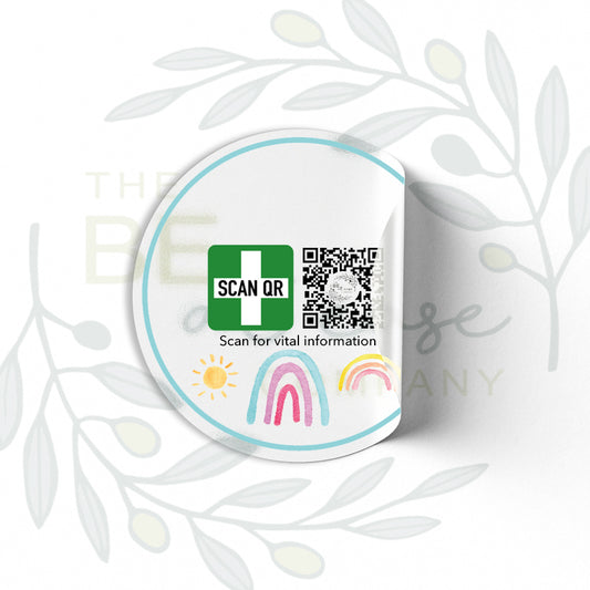 Clear Labelling Stickers 5cm (12pc) | Safety & Medical Alert ID