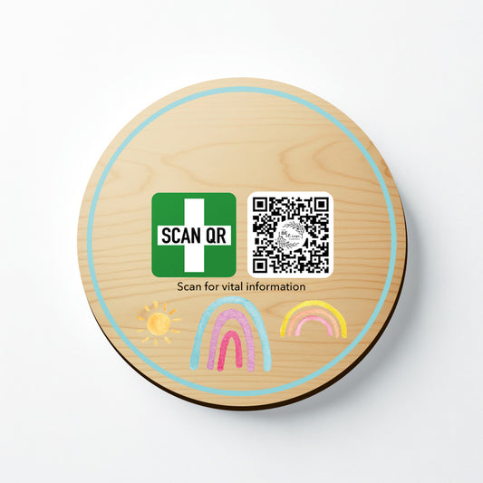 Safety & Medical Alert ID Timber Magnet