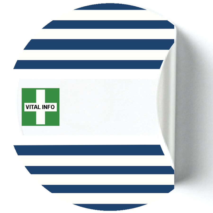 Labelling Sticker 8cm White