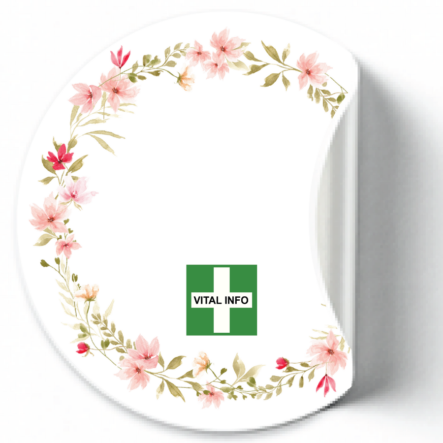 Labelling Sticker 8cm White