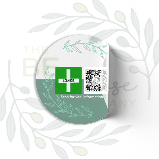 Clear Labelling Stickers 5cm (12pc) | Safety & Medical Alert ID