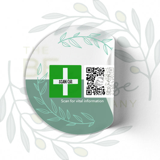 Clear Labelling Sticker 8cm | Safety & Medical Alert ID