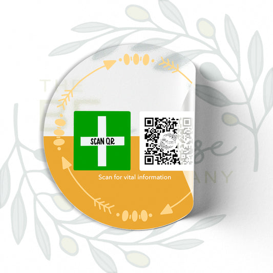 Clear Labelling Sticker 8cm | Safety & Medical Alert ID