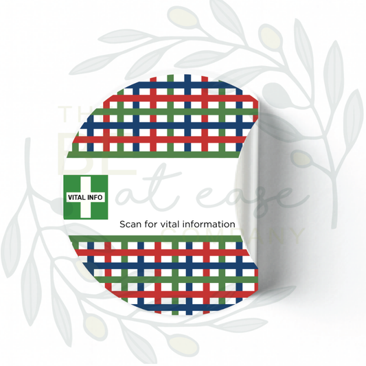 Clear Labelling Stickers 5cm (12pc) | Safety & Medical Alert ID