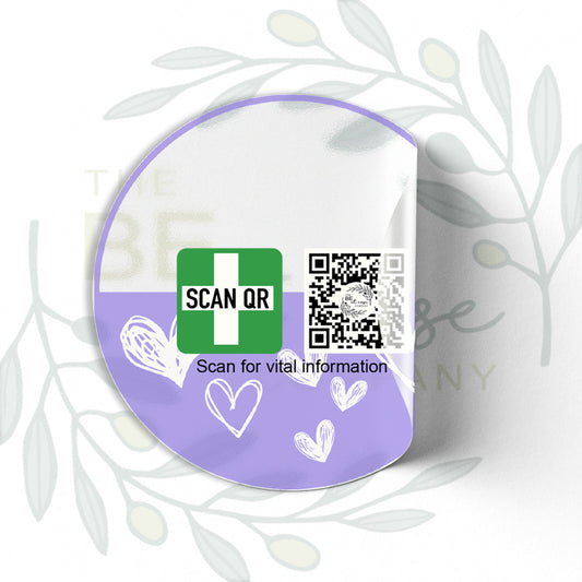 Clear Labelling Sticker 8cm | Safety & Medical Alert ID