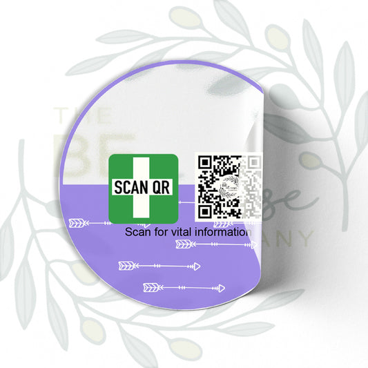Clear Labelling Sticker 8cm | Safety & Medical Alert ID