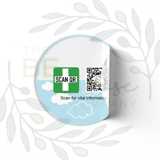 Clear Labelling Stickers 5cm (12pc) | Safety & Medical Alert ID