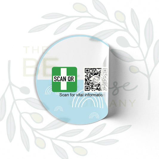 Clear Labelling Stickers 5cm (12pc) | Safety & Medical Alert ID