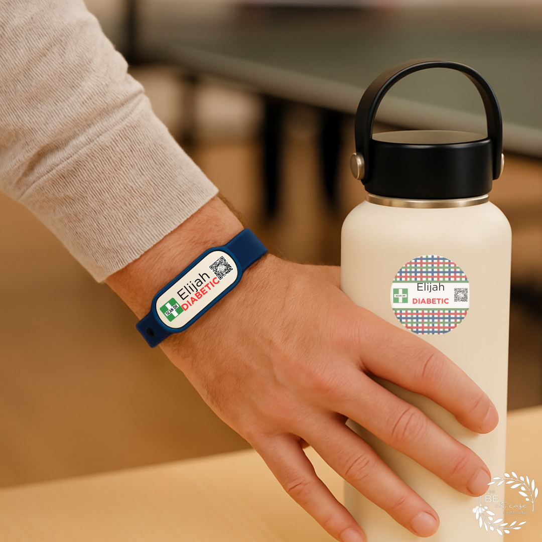 Safety & Medical Alert ID Bracelet (Wristband) - For Adults