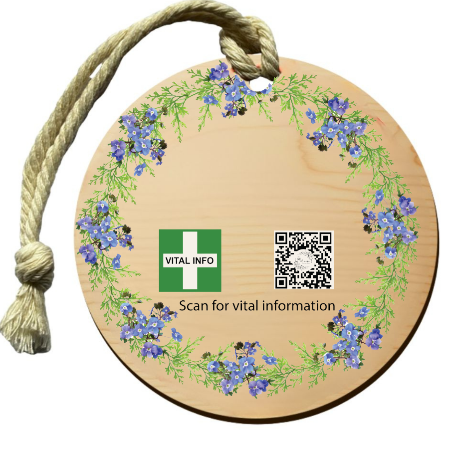 Timber Tag 8cm with Rope