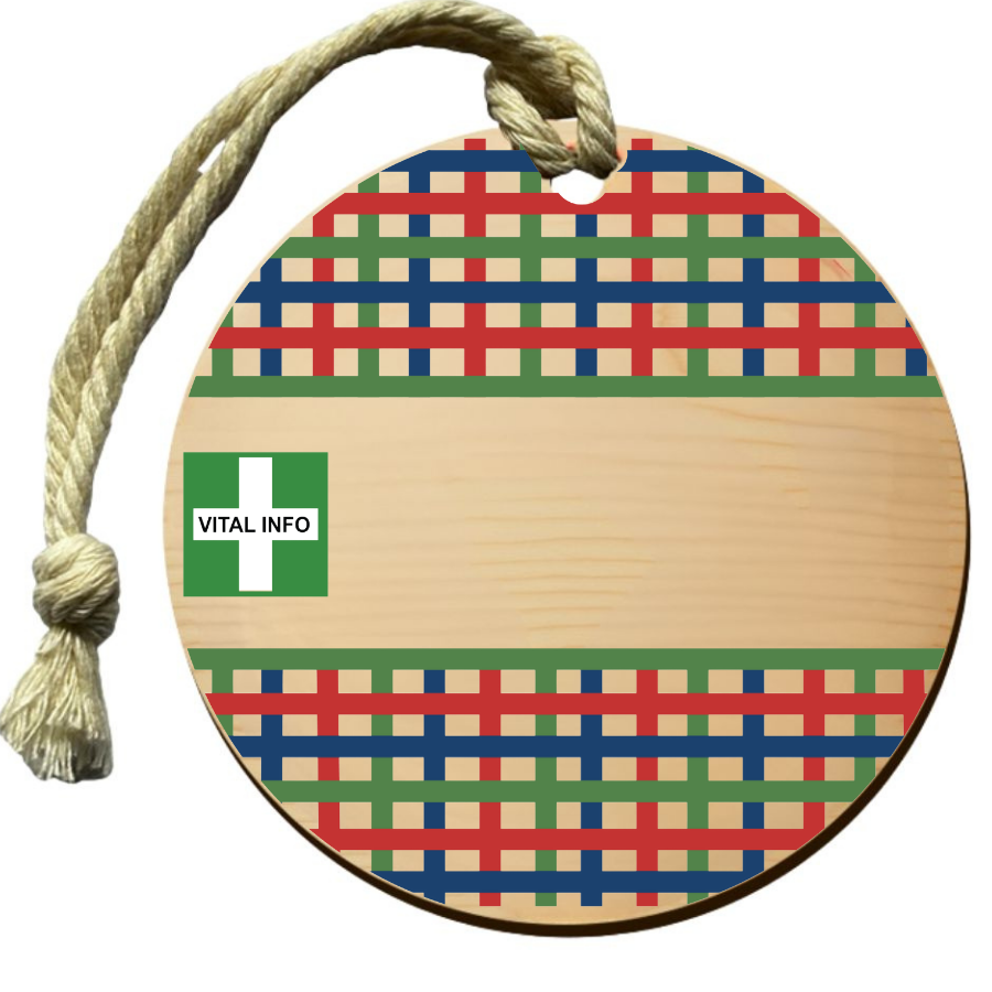 Timber Tag 8cm with Rope