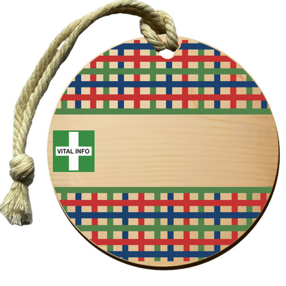 Timber Tag 8cm with Rope