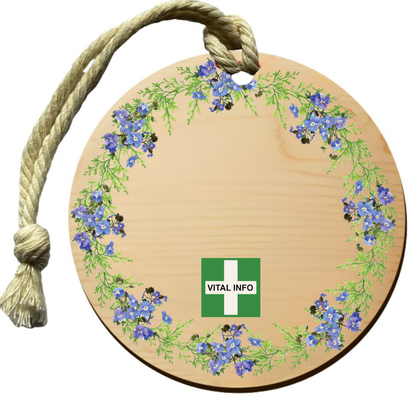 Timber Tag 8cm with Rope