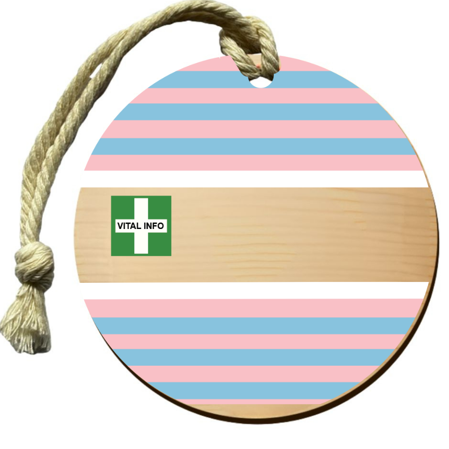 Timber Tag 8cm with Rope