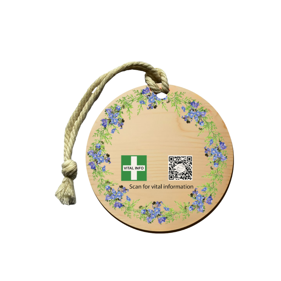 Timber Tag 5cm with Rope