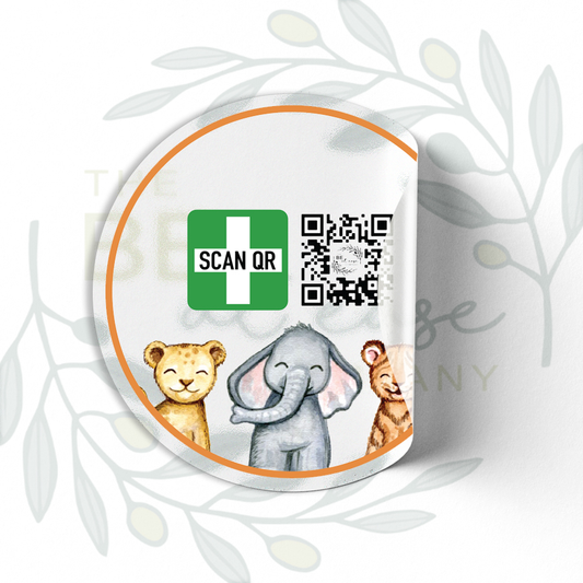 Labelling Sticker 8cm Clear