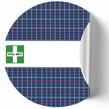 Labelling Sticker 8cm White