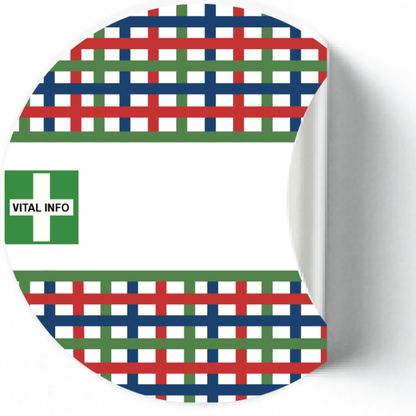 Labelling Sticker 8cm White