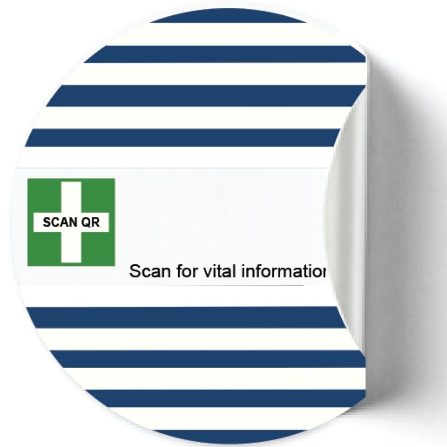 Labelling Sticker 8cm White