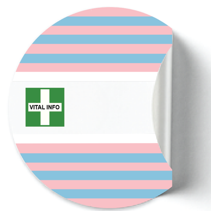 Labelling Sticker 8cm White