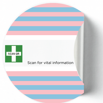 Labelling Sticker 8cm White
