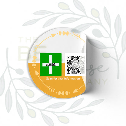 Synthetic Sticker 5cm Clear Permanent (12 pcs.)