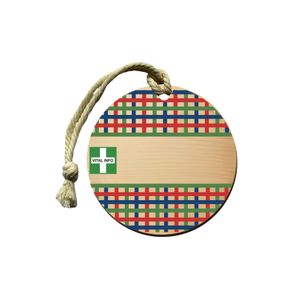 Timber Tag 5cm with Rope