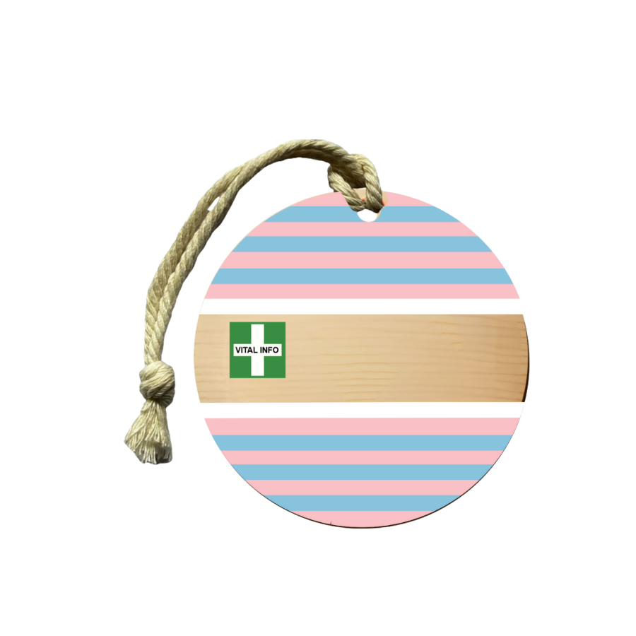 Timber Tag 5cm with Rope