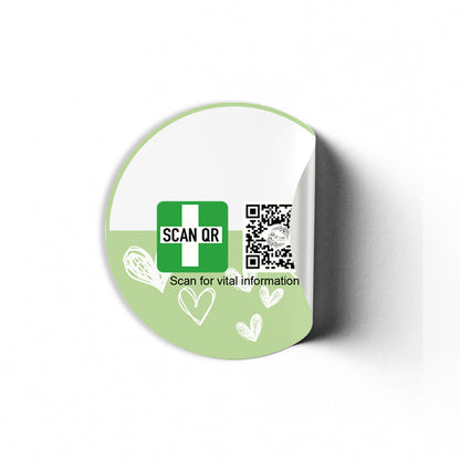 Labelling Stickers 5cm White (12pc).