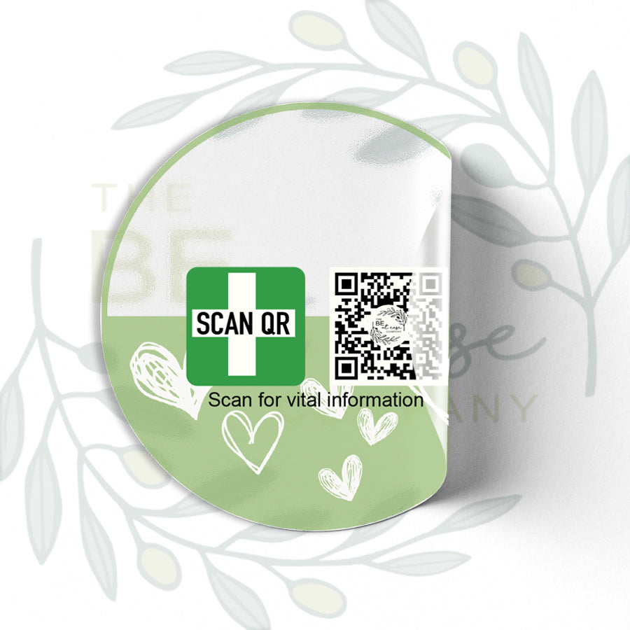 Labelling Sticker 8cm Clear