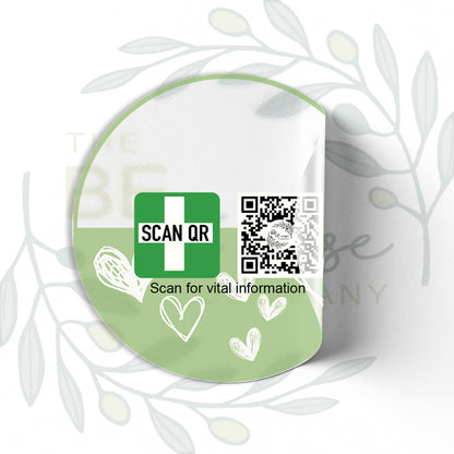 Labelling Sticker 8cm Clear
