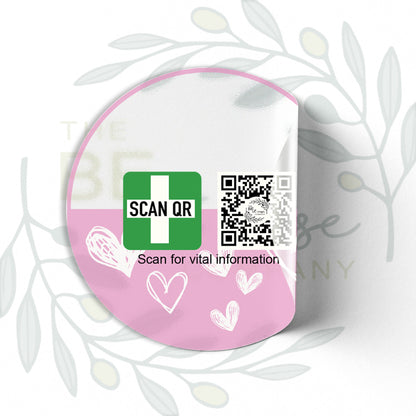 Labelling Sticker 8cm Clear