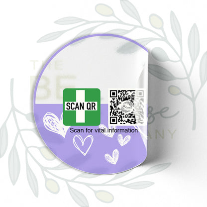 Labelling Sticker 8cm Clear