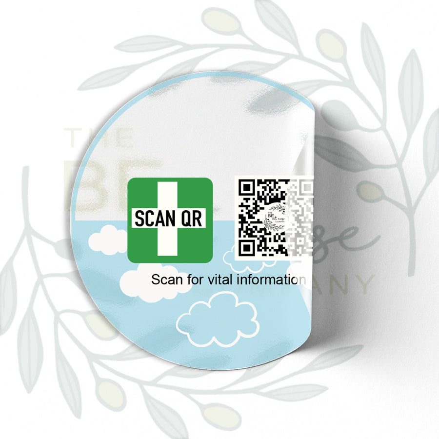 Labelling Sticker 8cm Clear