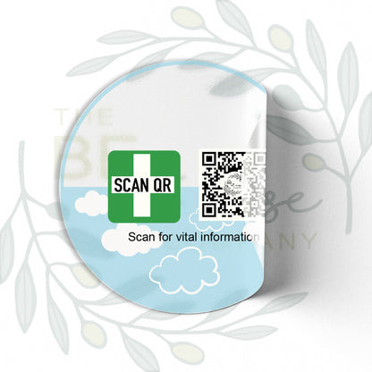 Labelling Sticker 8cm Clear