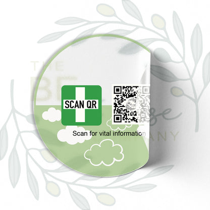 Labelling Sticker 8cm Clear