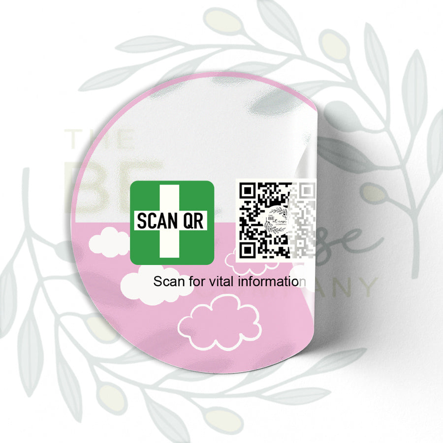 Labelling Sticker 8cm Clear